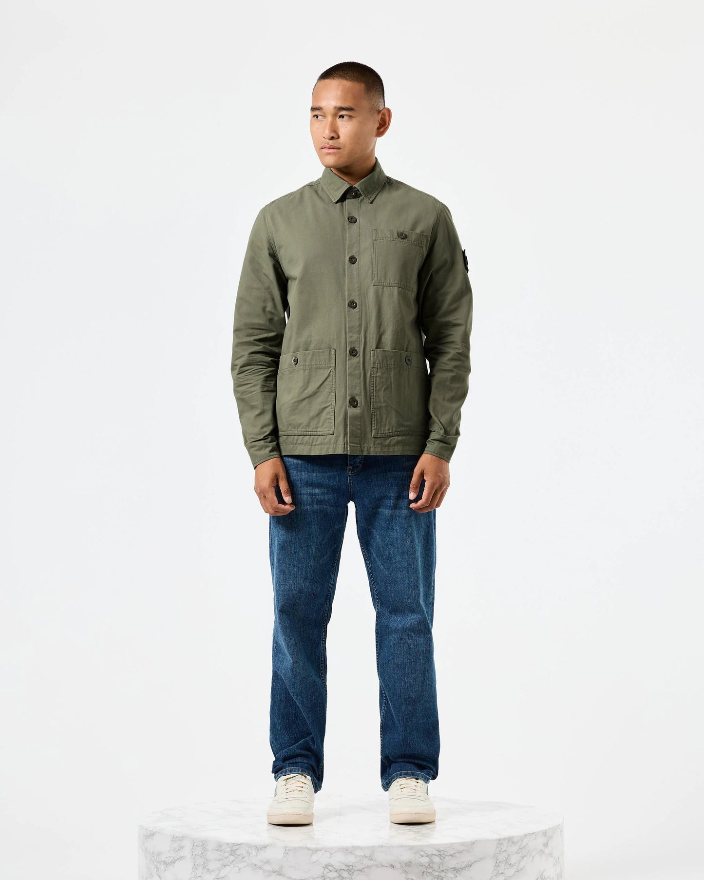 Weekend Offender Tavira Over-Shirt // CASTLE GREEN