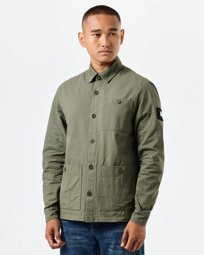 Weekend Offender Tavira Over-Shirt // CASTLE GREEN