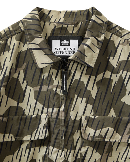 Weekend Offender Waya Camo Over-shirt // CASTLE GREEN