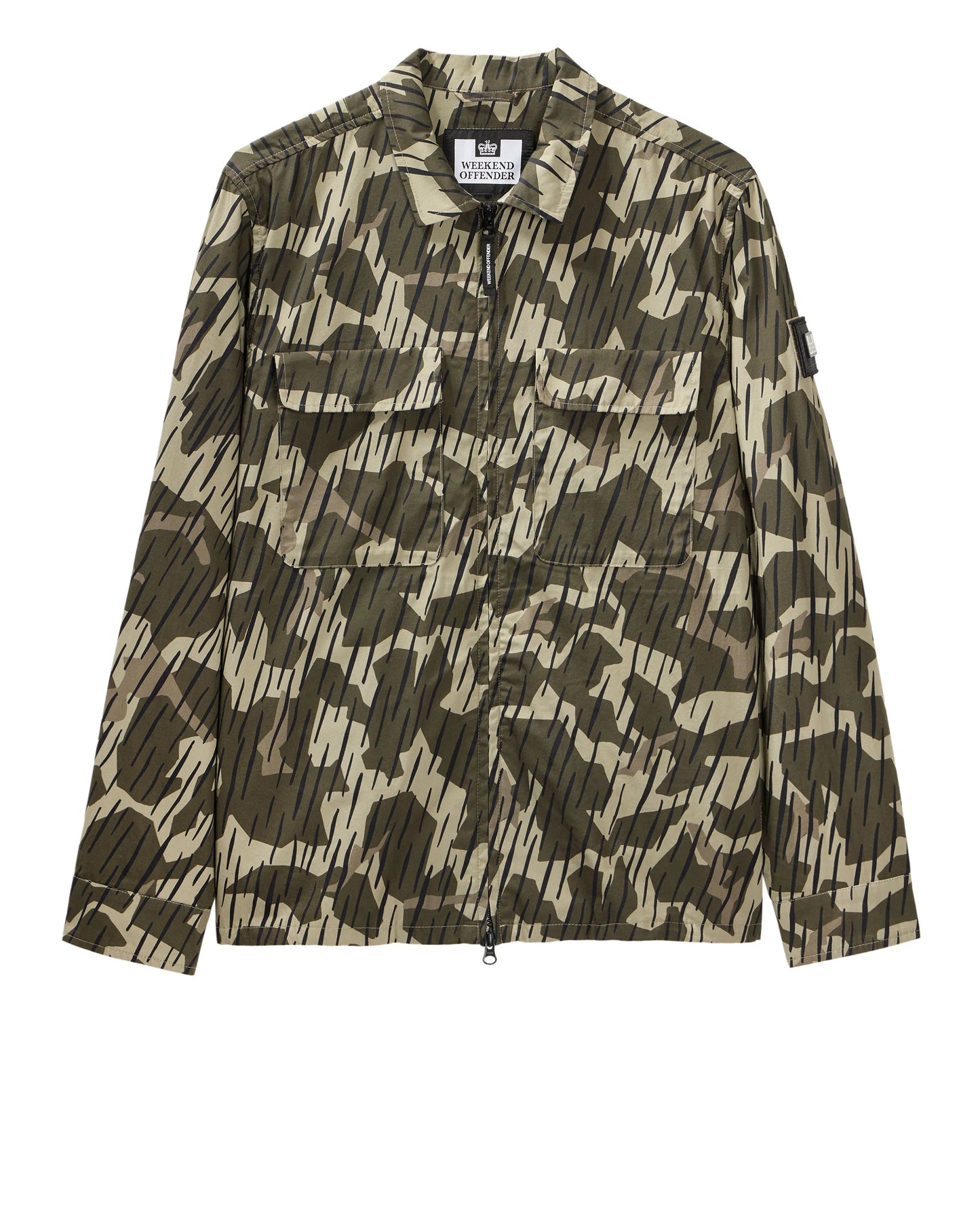 Weekend Offender Waya Camo Over-shirt // CASTLE GREEN