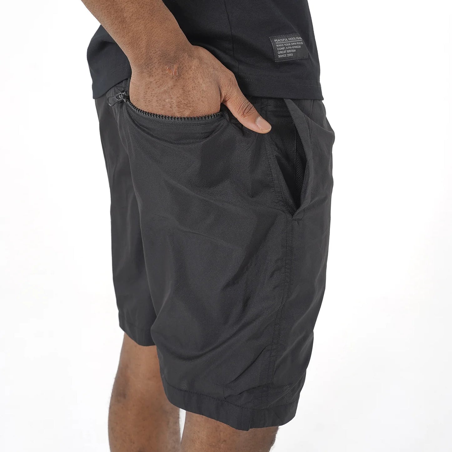 Peaceful Hooligan Peleton Shorts // BLACK