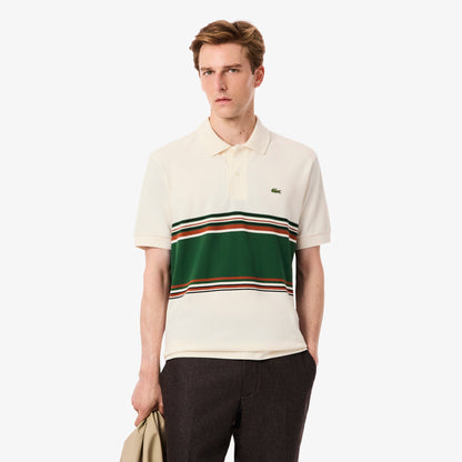 Lacoste French Made Striped Polo PH5457 // ECRU XFJ