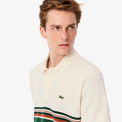 Lacoste French Made Striped Polo PH5457 // ECRU XFJ