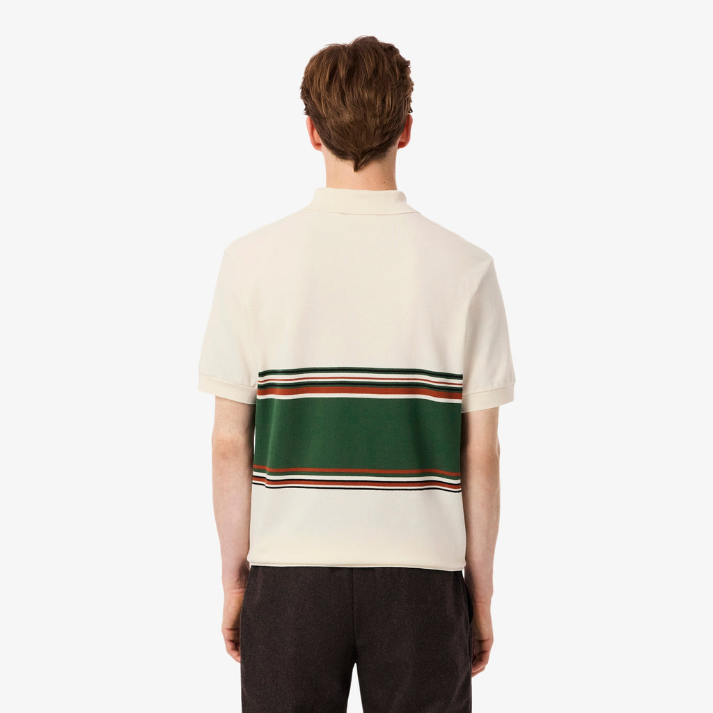 Lacoste French Made Striped Polo PH5457 // ECRU XFJ