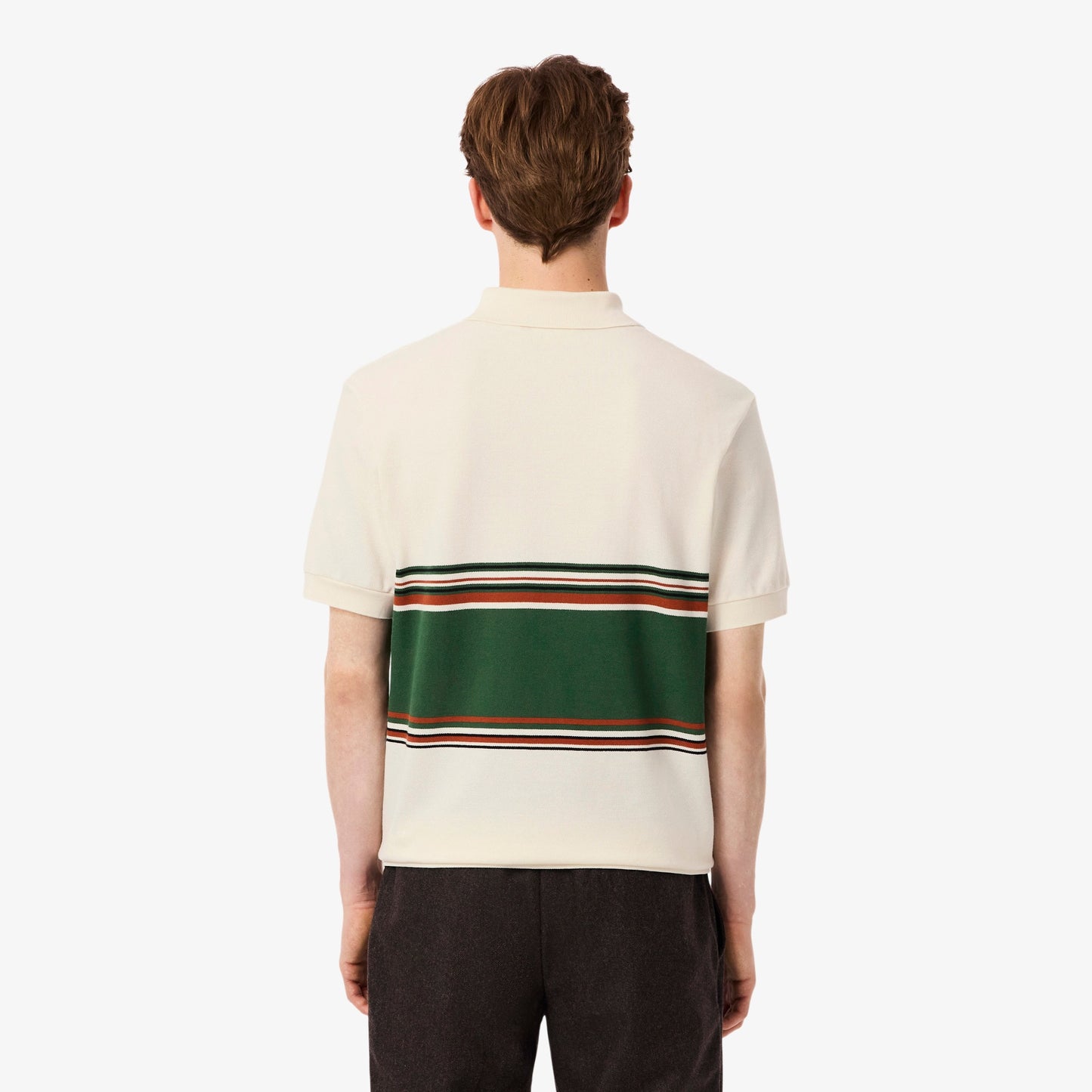 Lacoste French Made Striped Polo PH5457 // ECRU XFJ