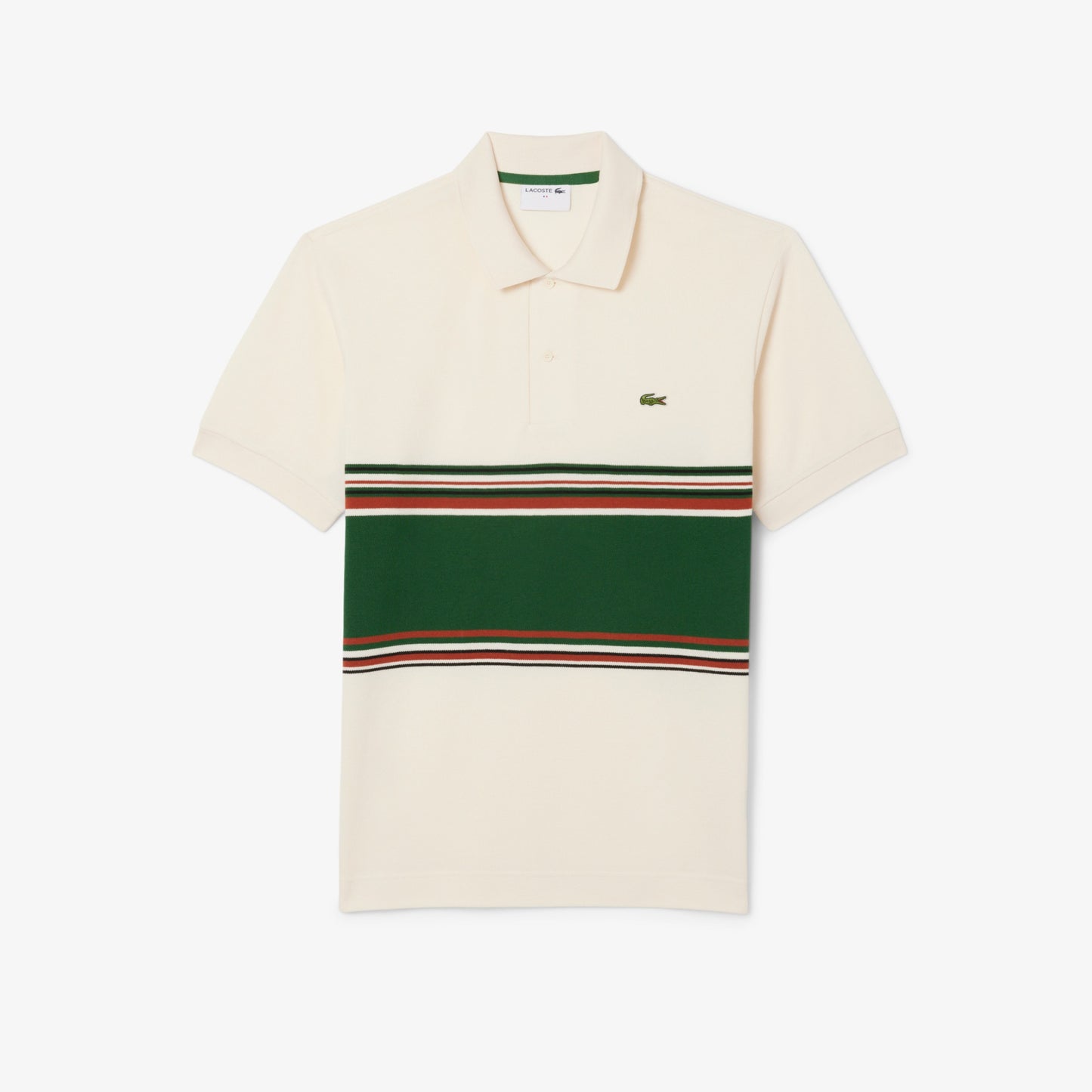 Lacoste French Made Striped Polo PH5457 // ECRU XFJ