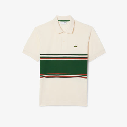 Lacoste French Made Striped Polo PH5457 // ECRU XFJ
