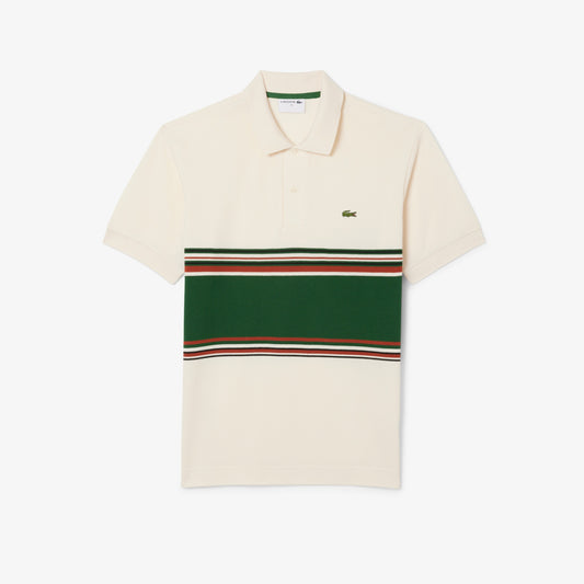 Lacoste French Made Striped Polo PH5457 // ECRU XFJ