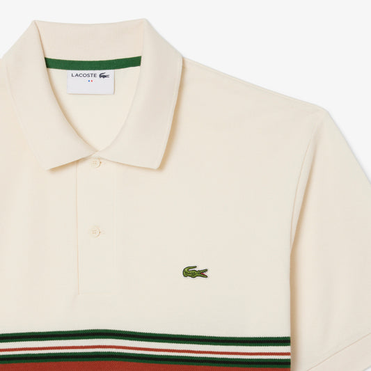 Lacoste French Made Striped Polo PH5457 // ECRU XFJ