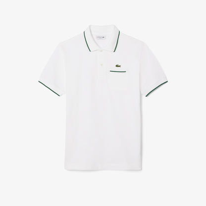 Lacoste Classic Fit Pocket Accent L.12.12 Polo Shirt PH9838 // WHITE 737