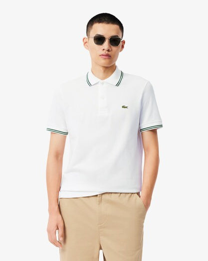 Lacoste Trim Accent L12.12 Polo Shirt // WHITE