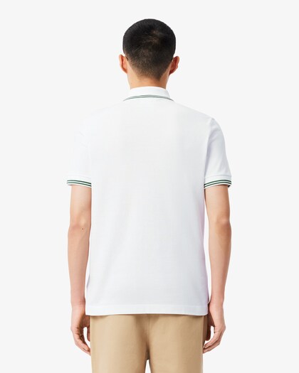 Lacoste Trim Accent L12.12 Polo Shirt // WHITE