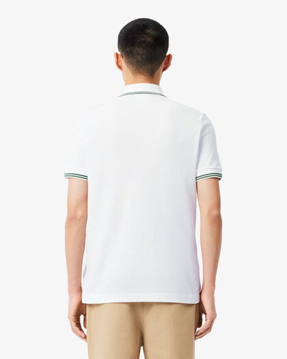 Lacoste Trim Accent L12.12 Polo Shirt // WHITE