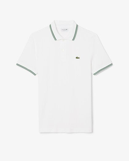 Lacoste Trim Accent L12.12 Polo Shirt // WHITE