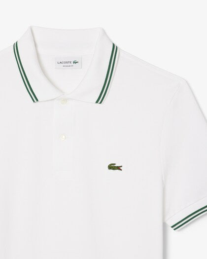 Lacoste Trim Accent L12.12 Polo Shirt // WHITE