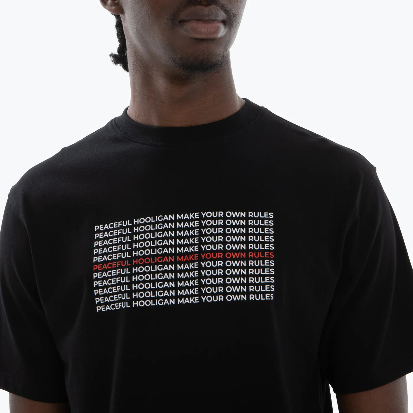 Peaceful Hooligan Rules T-Shirt // BLACK