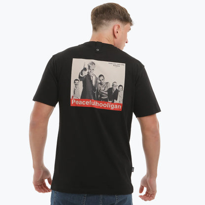 Peacful Hooligan Trainspotters T-Shirt // BLACK