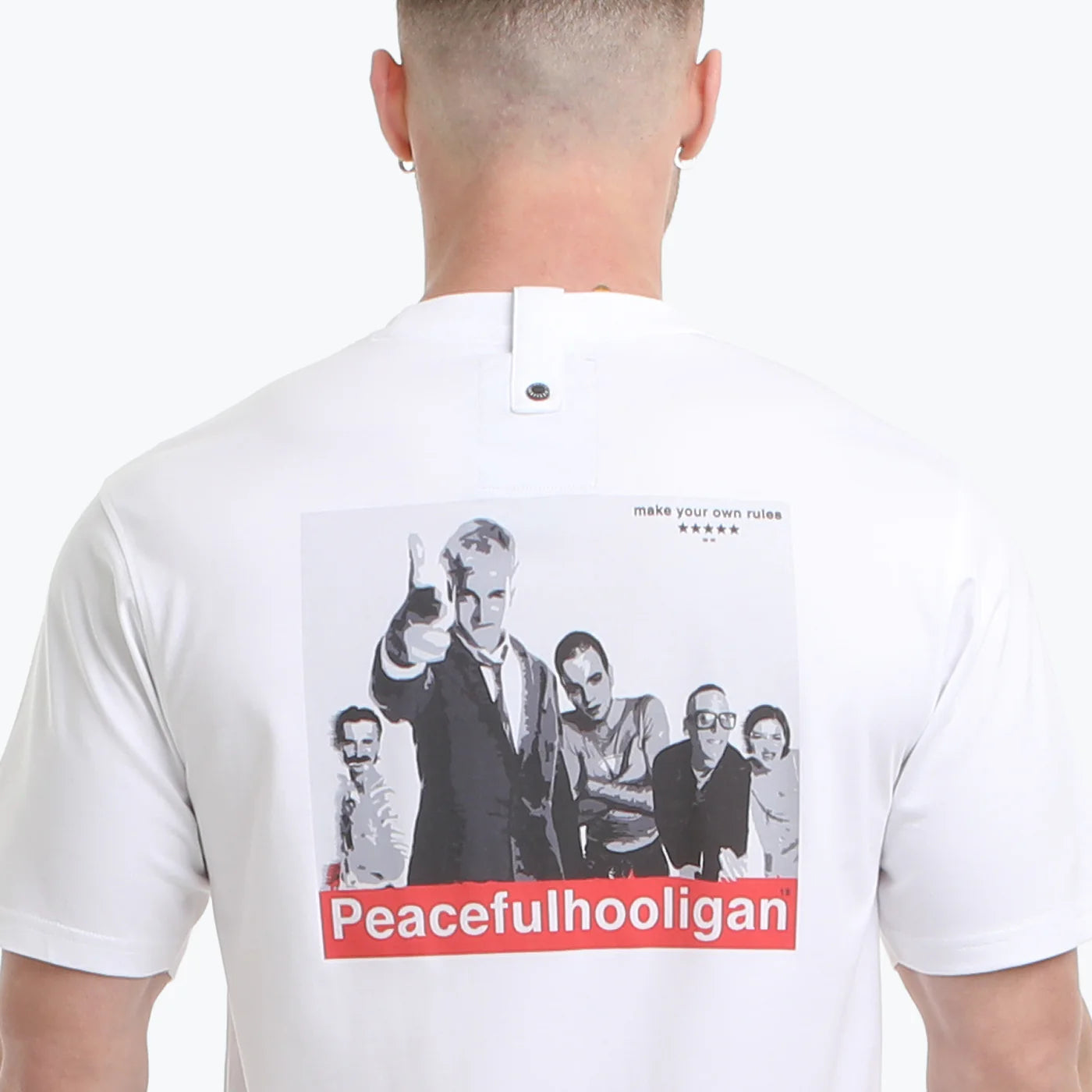 Peacful Hooligan Trainspotters T-Shirt // WHITE