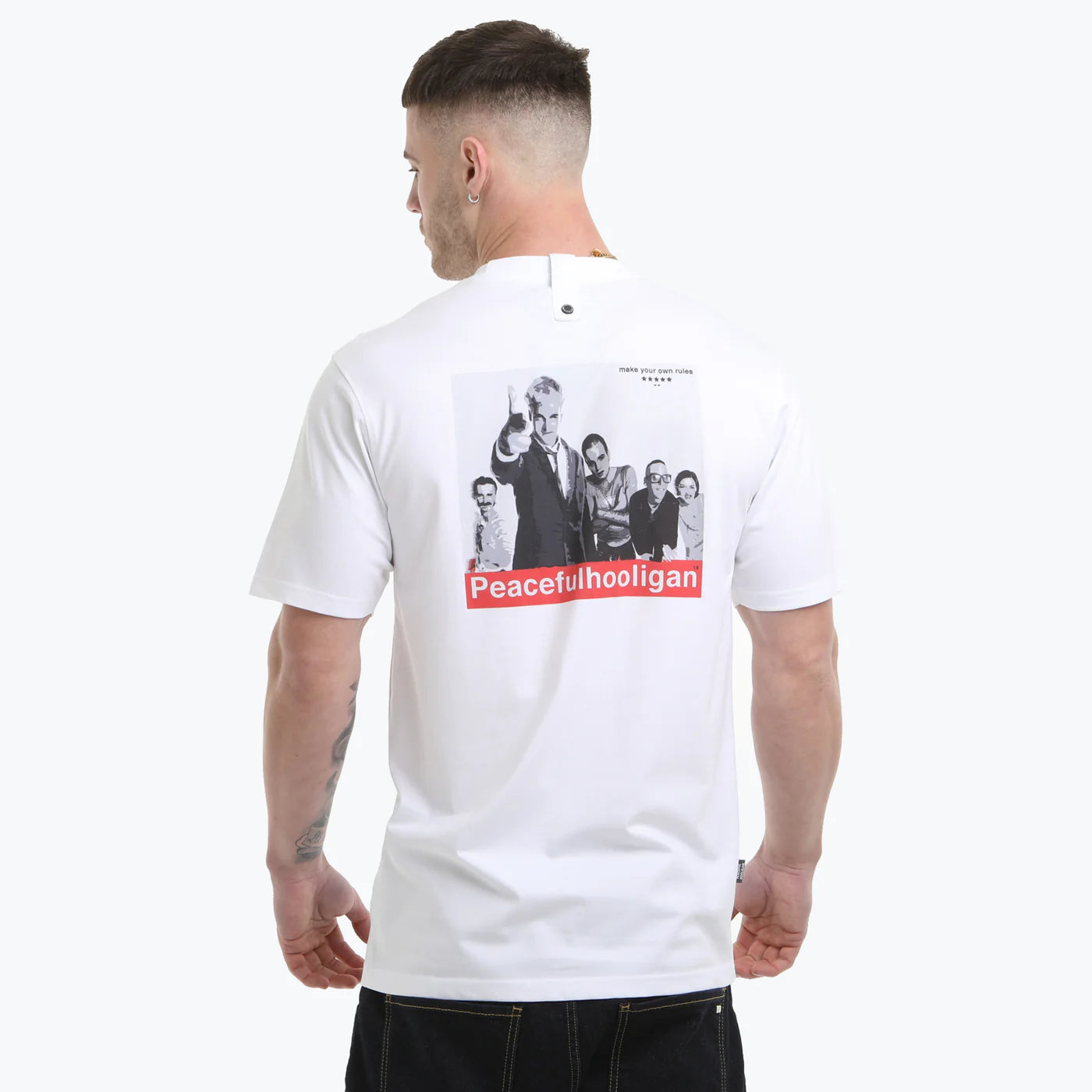 Peacful Hooligan Trainspotters T-Shirt // WHITE