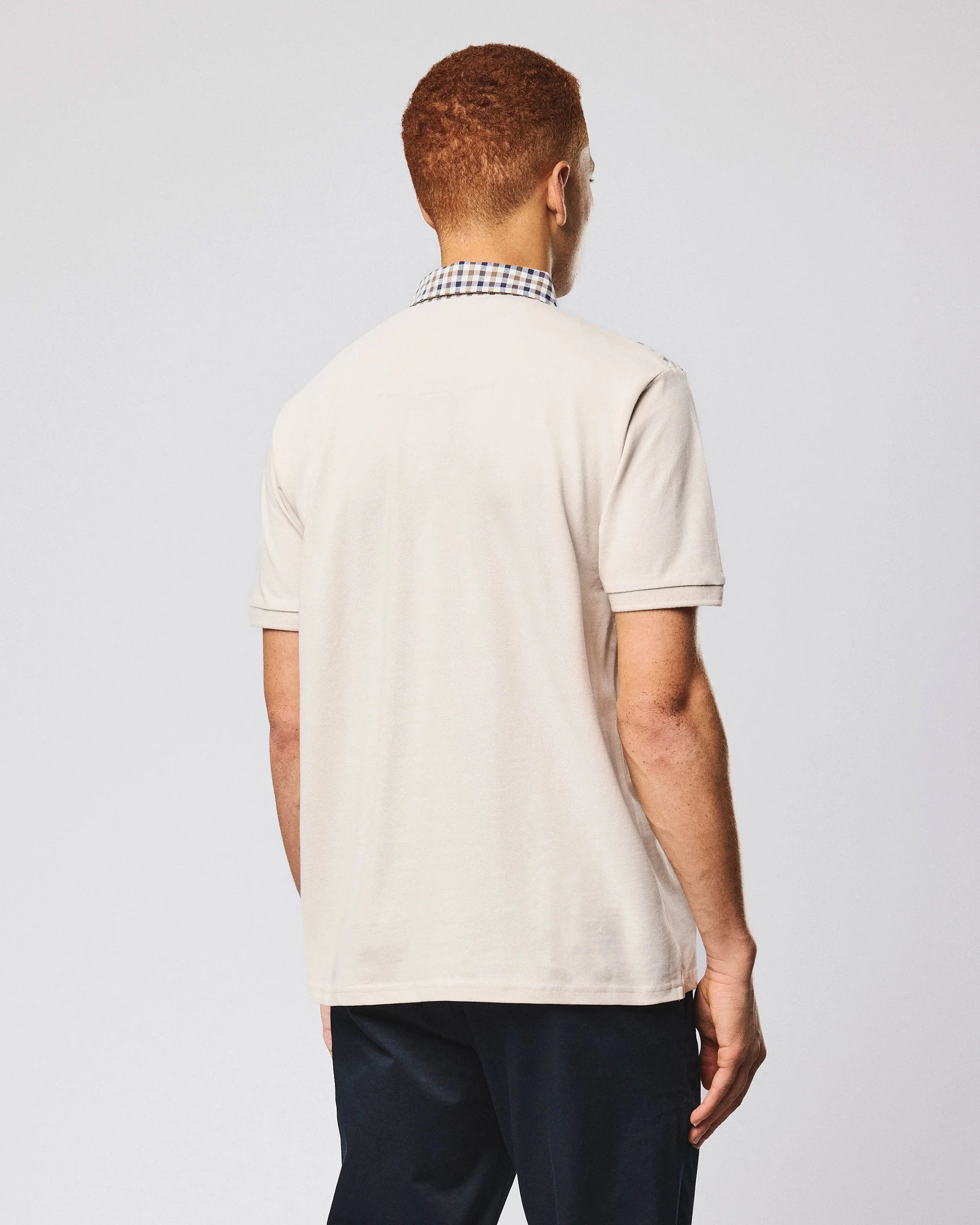 Weekend Offender Costa Polo Shirt // CEMENT