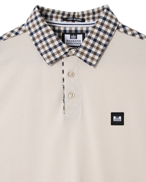 Weekend Offender Costa Polo Shirt // CEMENT