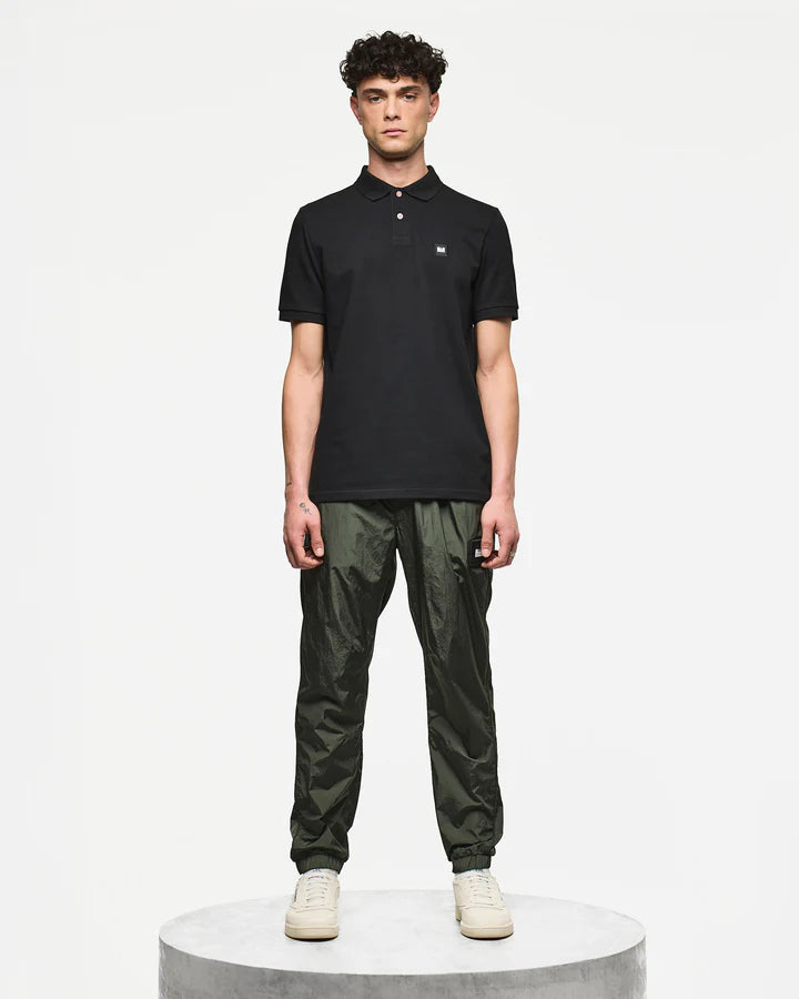 Weekend Offender Caneiros Polo Shirt  // BLACK