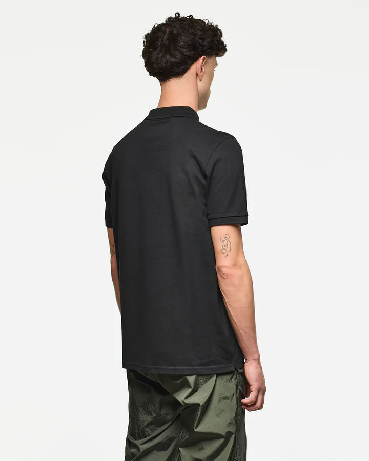 Weekend Offender Caneiros Polo Shirt  // BLACK