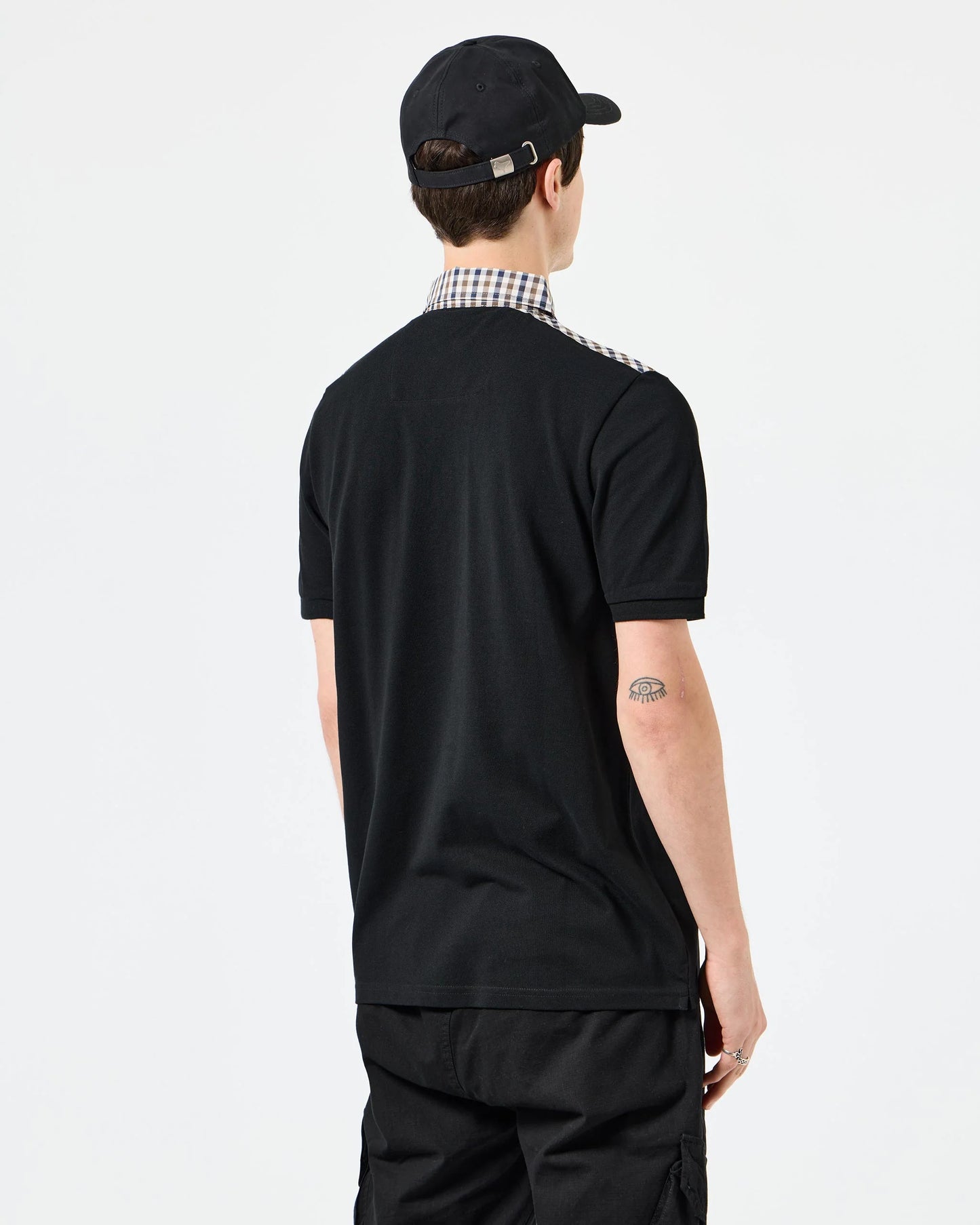 Weekend Offender Costa Polo Shirt // BLACK