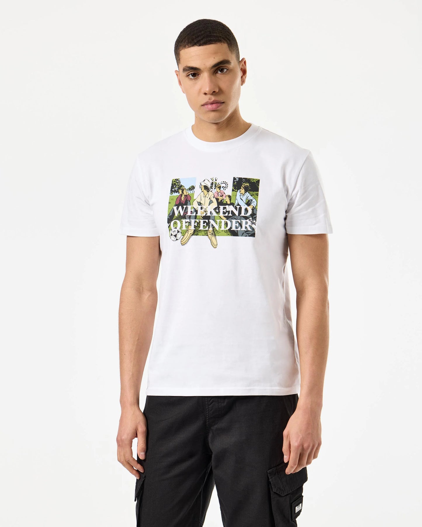 Weekend Offender Hymns Graphic T-Shirt // WHITE