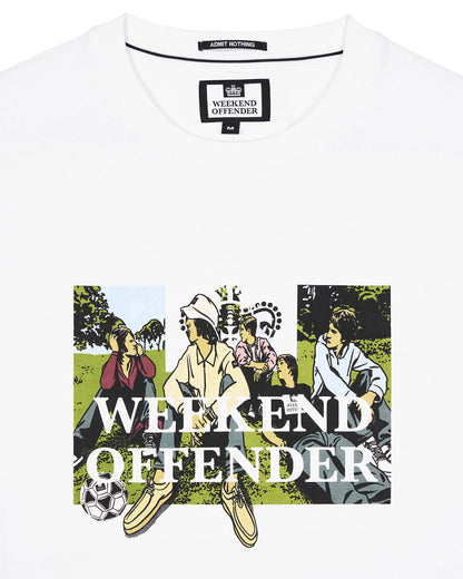 Weekend Offender Hymns Graphic T-Shirt // WHITE