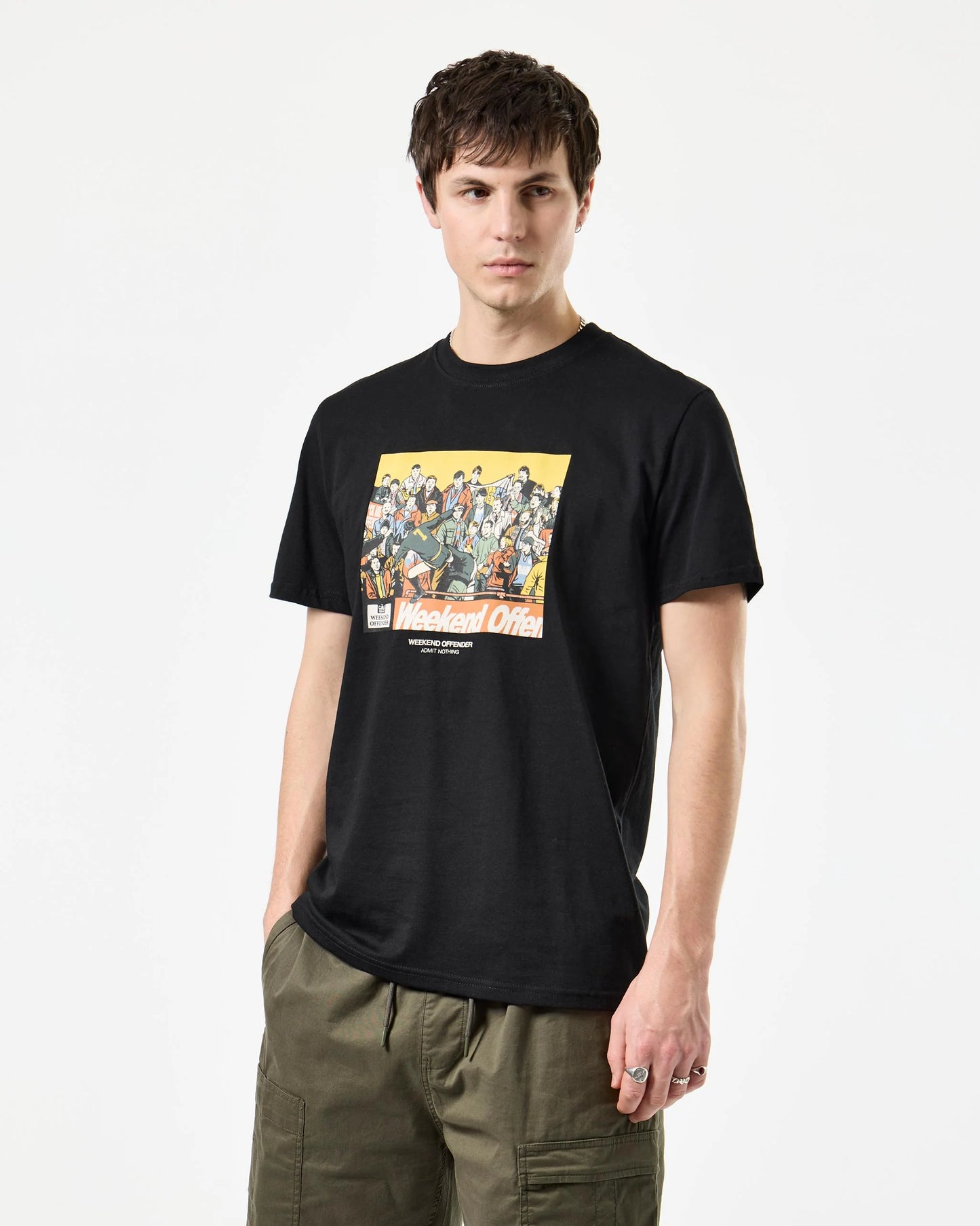 Weekend Offender Selhurst Graphic T-Shirt // BLACK