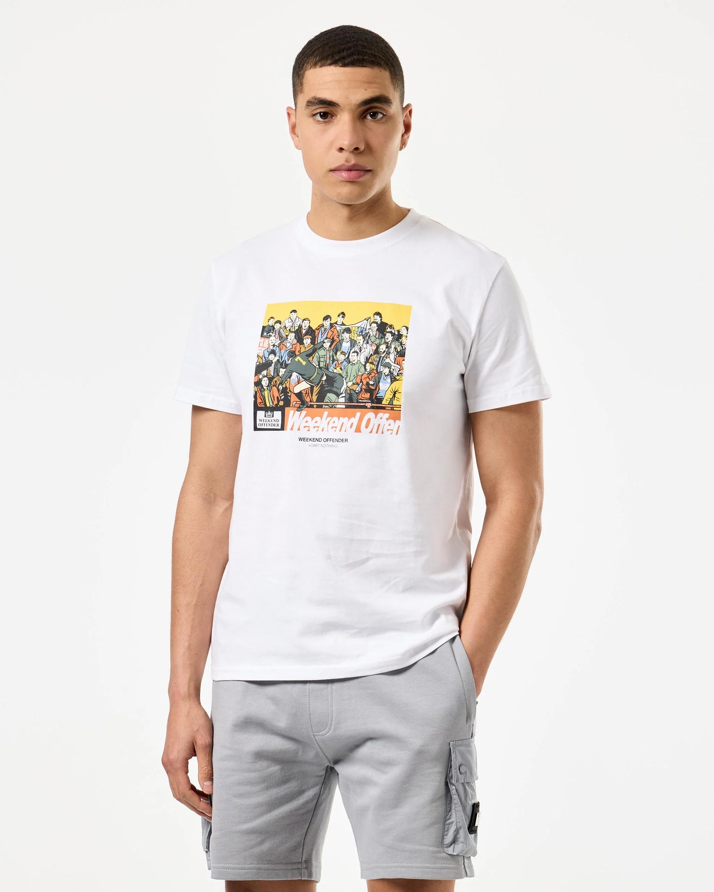 Weekend Offender Selhurst Graphic T-Shirt // WHITE