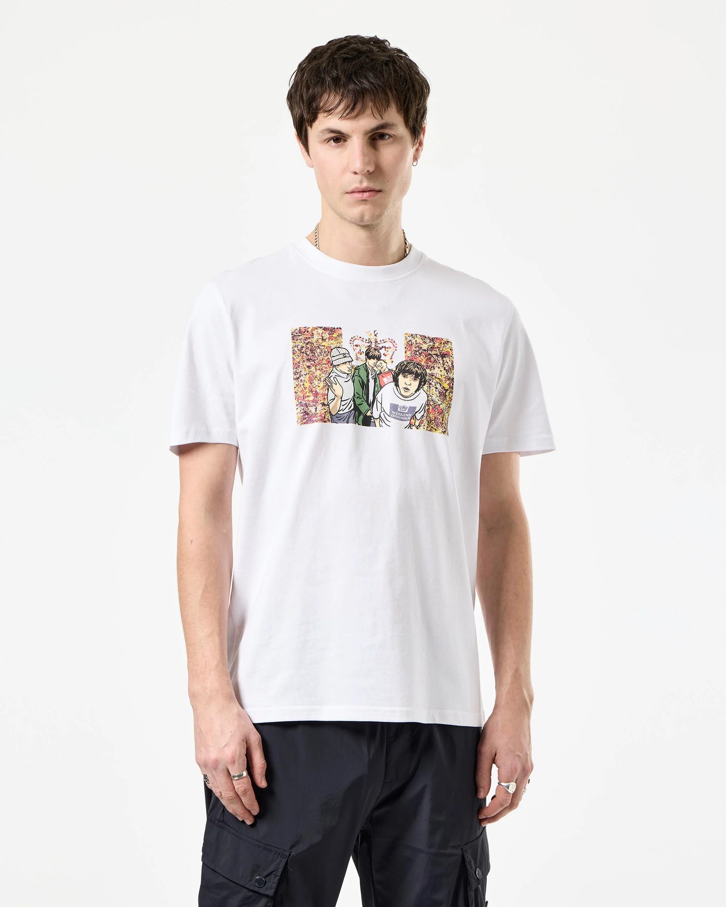 Weekend Offender Number 5 Graphic T-Shirt // WHITE