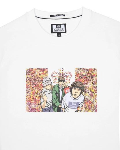 Weekend Offender Number 5 Graphic T-Shirt // WHITE