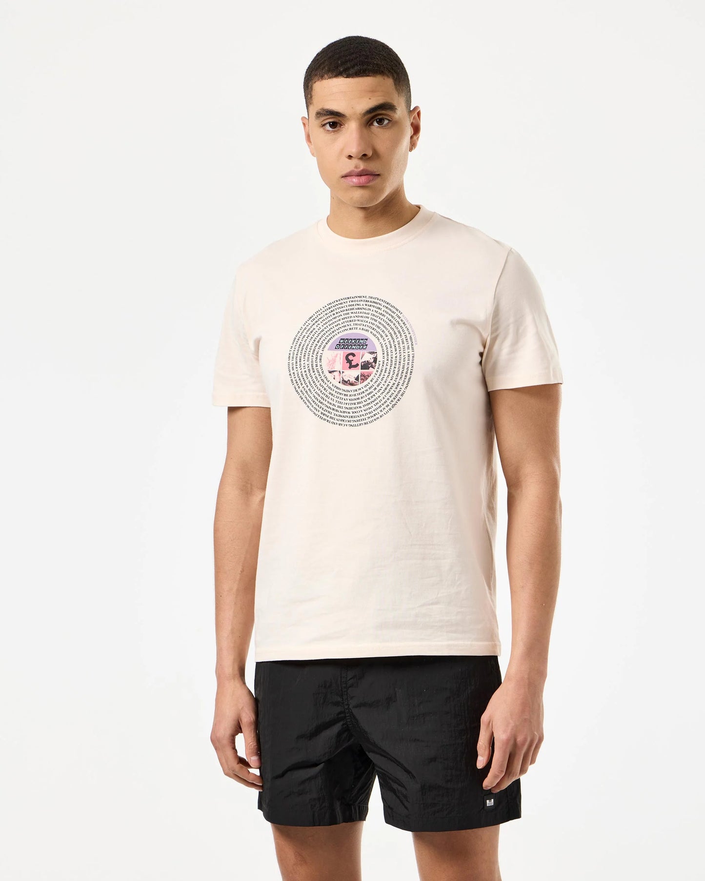 Weekend Offender Entertainment Graphic T-Shirt // ALABASTER