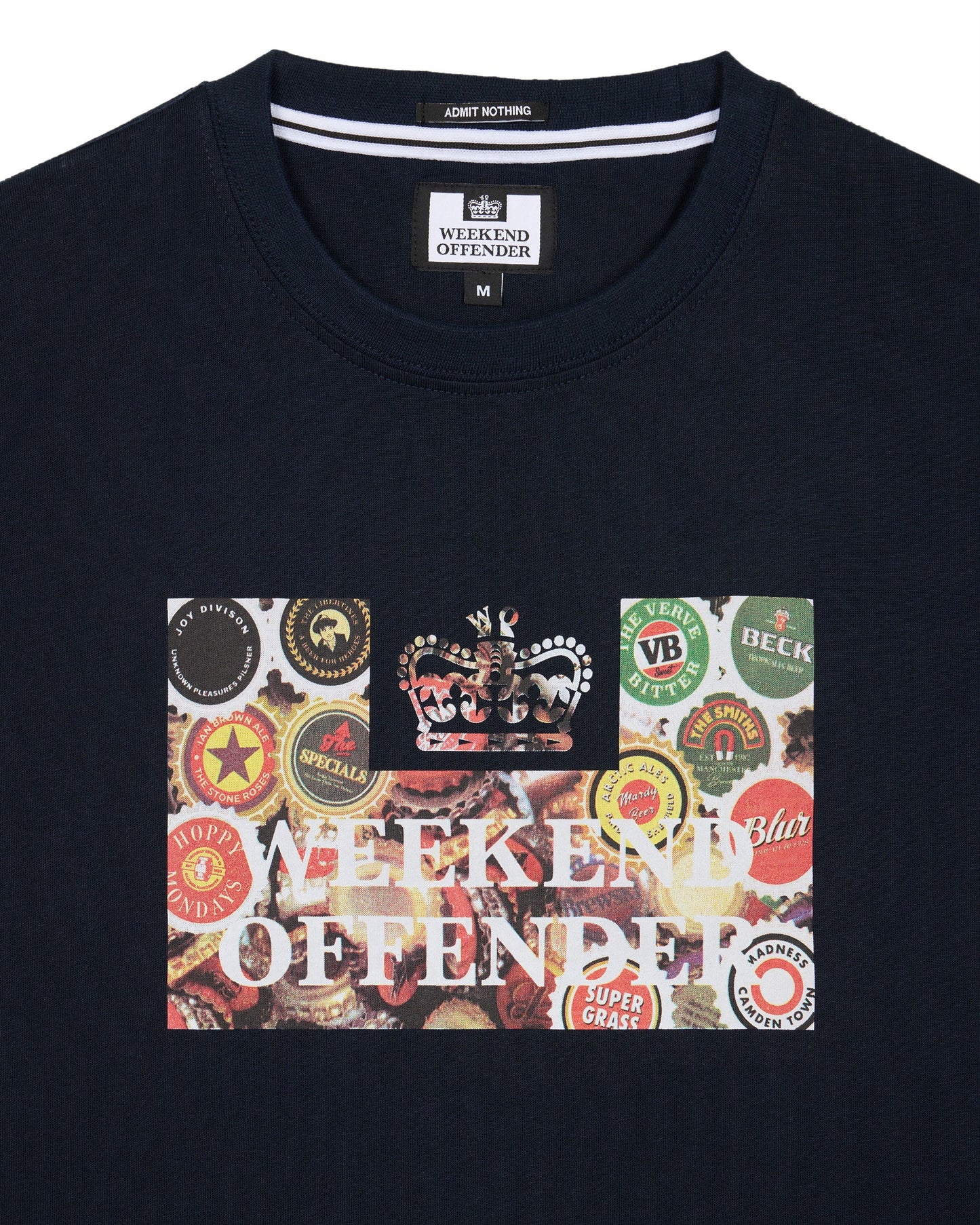 Weekend Offender Caps Graphic T-Shirt // NAVY