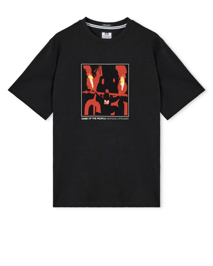 Weekend Offender The People Graphic T-Shirt // BLACK