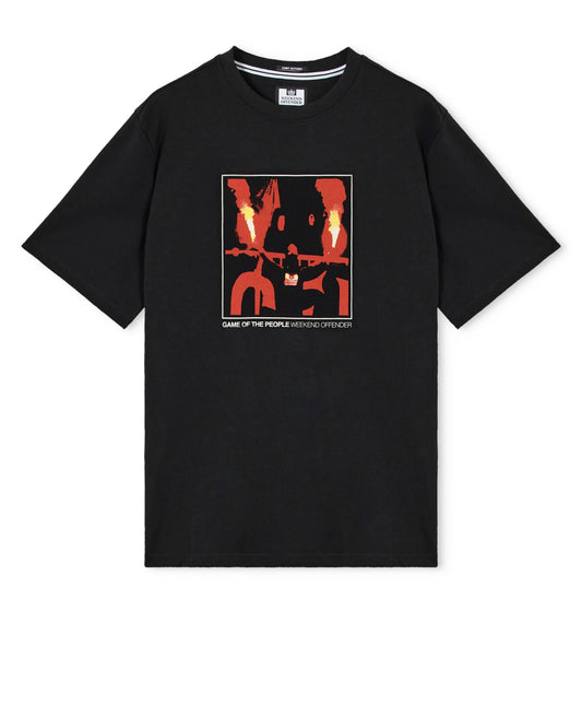 Weekend Offender The People Graphic T-Shirt // BLACK