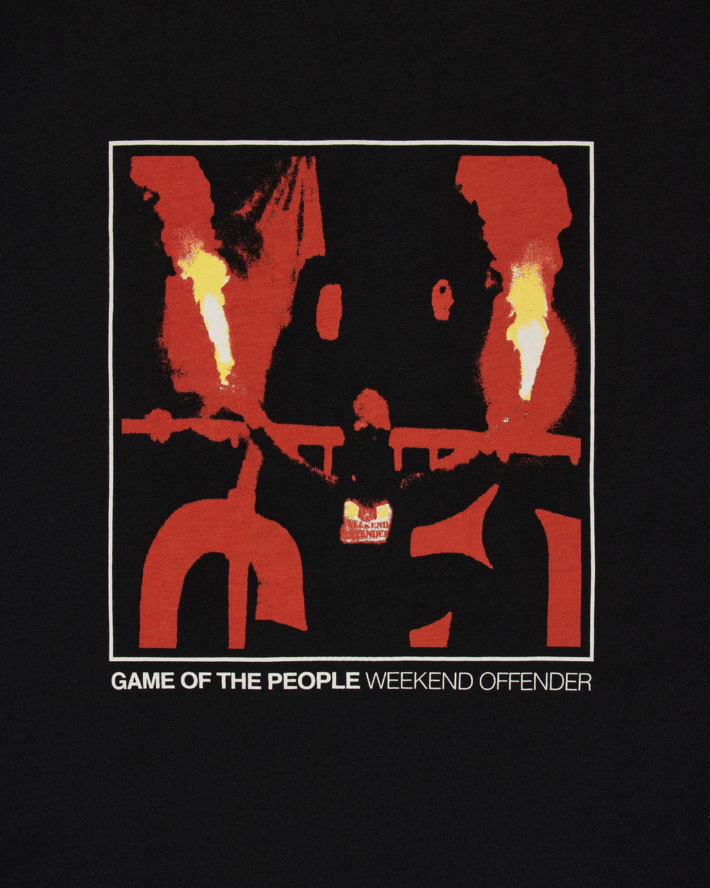 Weekend Offender The People Graphic T-Shirt // BLACK