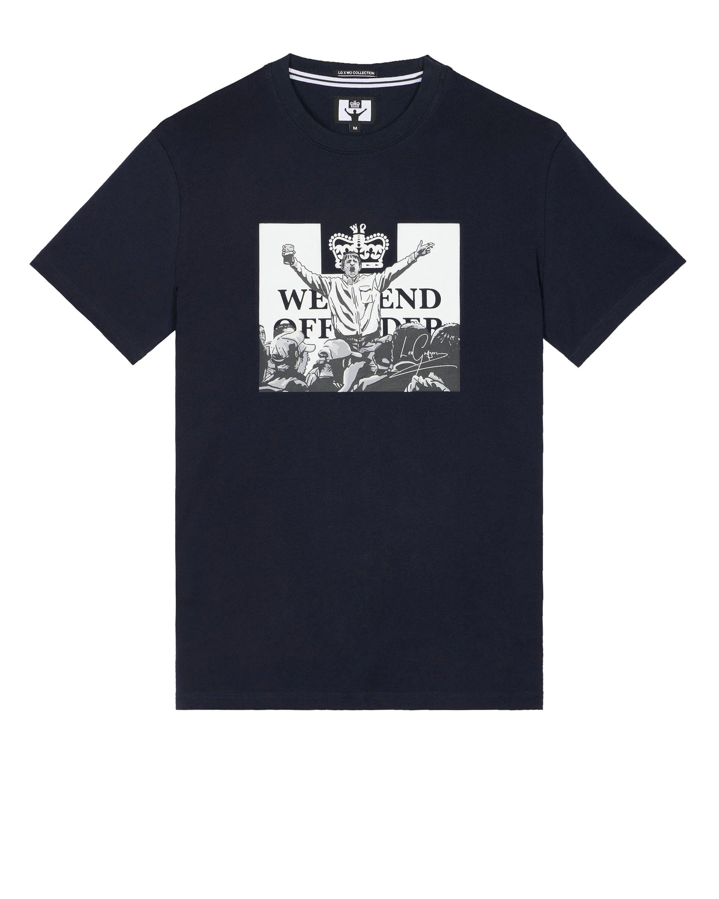 Weekend Offender x Leo Gregory Mono Graphic T-Shirt // NAVY