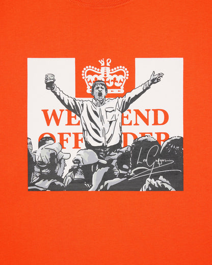 Weekend Offender x Leo Gregory Mono Graphic T-Shirt // PURE ORANGE