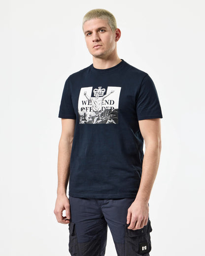 Weekend Offender x Leo Gregory Mono Graphic T-Shirt // NAVY