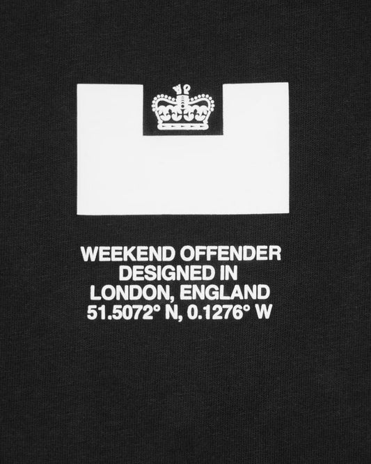 Weekend Offender Carmine Graphic T-Shirt // BLACK