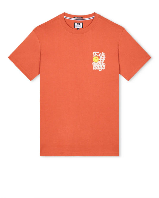 Weekend Offender F.O.M. Graphic T-Shirt // SUNSET ORANGE
