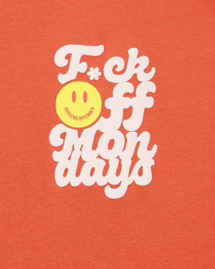 Weekend Offender F.O.M. Graphic T-Shirt // SUNSET ORANGE