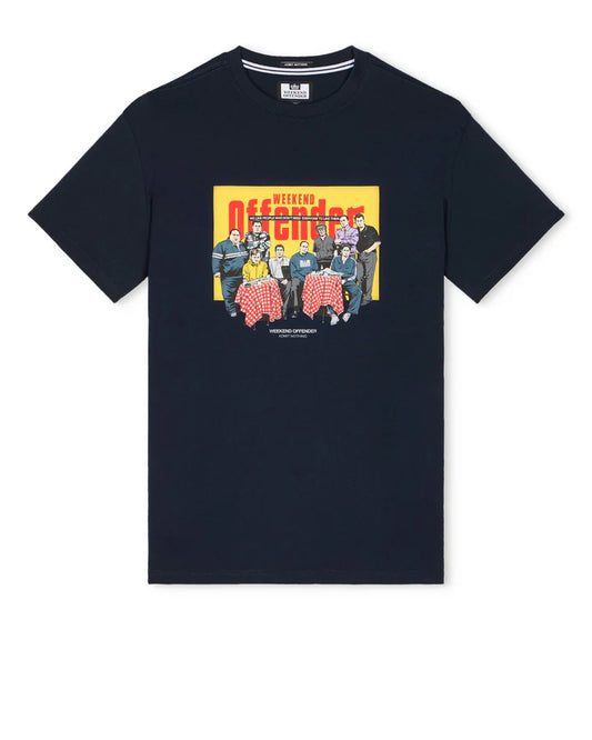 Weekend Offender Satriale's Graphic T-Shirt // NAVY