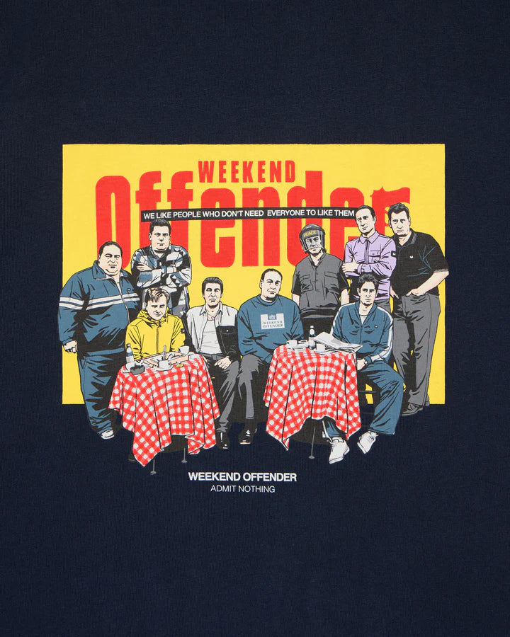 Weekend Offender Satriale's Graphic T-Shirt // NAVY