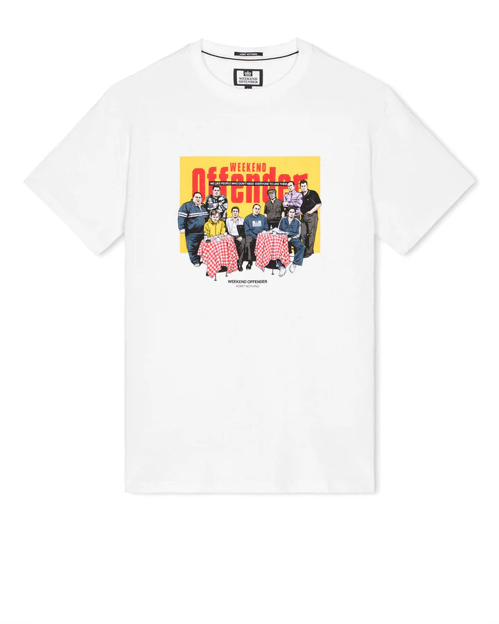 Weekend Offender Satriale's Graphic T-Shirt // WHITE
