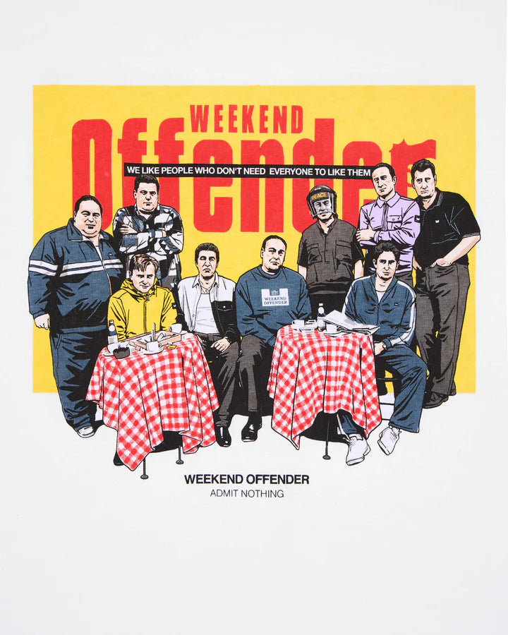 Weekend Offender Satriale's Graphic T-Shirt // WHITE