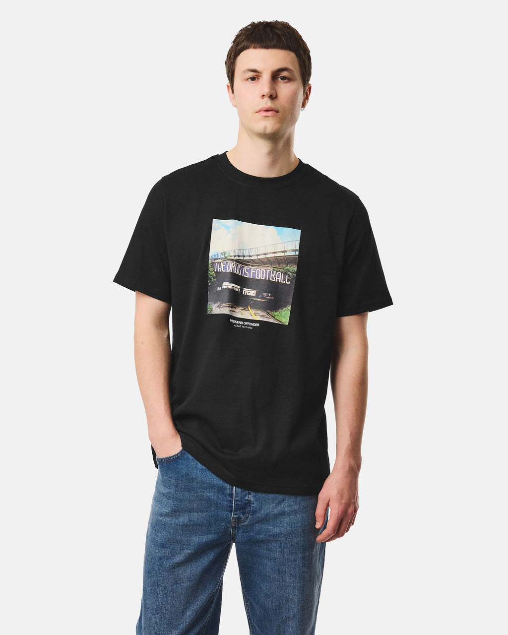 Weekend Offender The Drug Graphic T-Shirt // BLACK